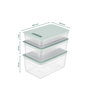 Hermia Set de 3 Cajas de Almacenaje Azul HK3LU
